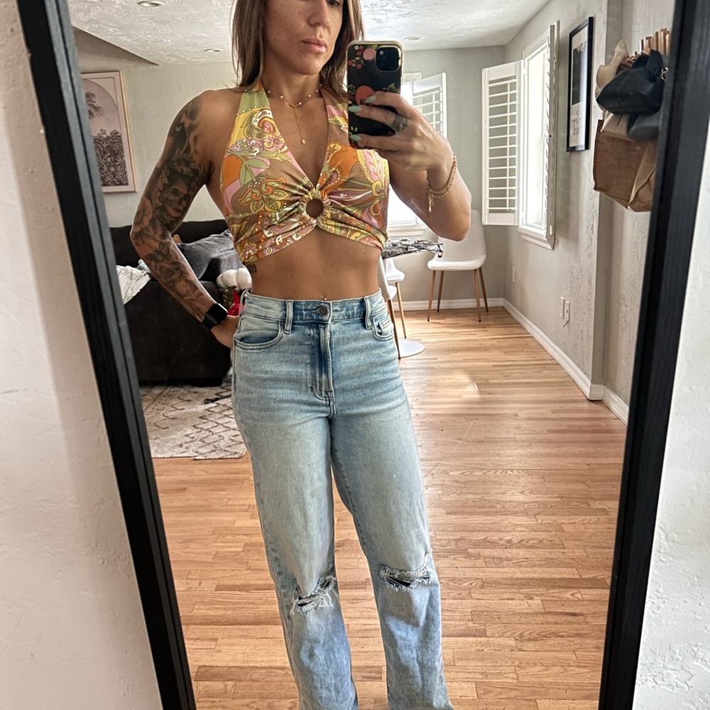 Retro halter top